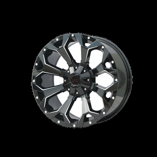 T950 Gloss Black Milled 18"-22" Truck & Off-Road Wheels