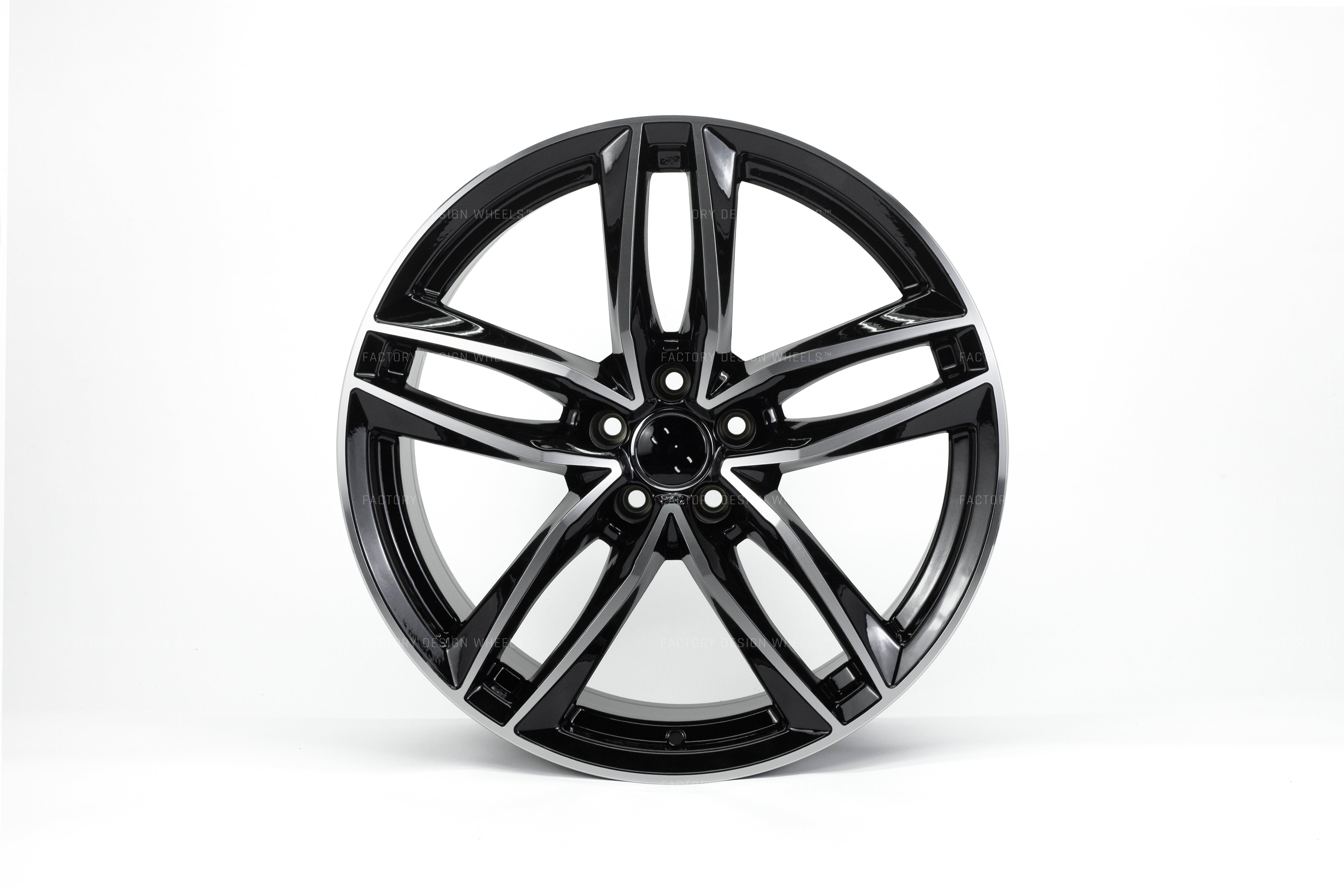 AU03 Wheels for Audi & Volkswagen | 18"-20" - Black Machined Face