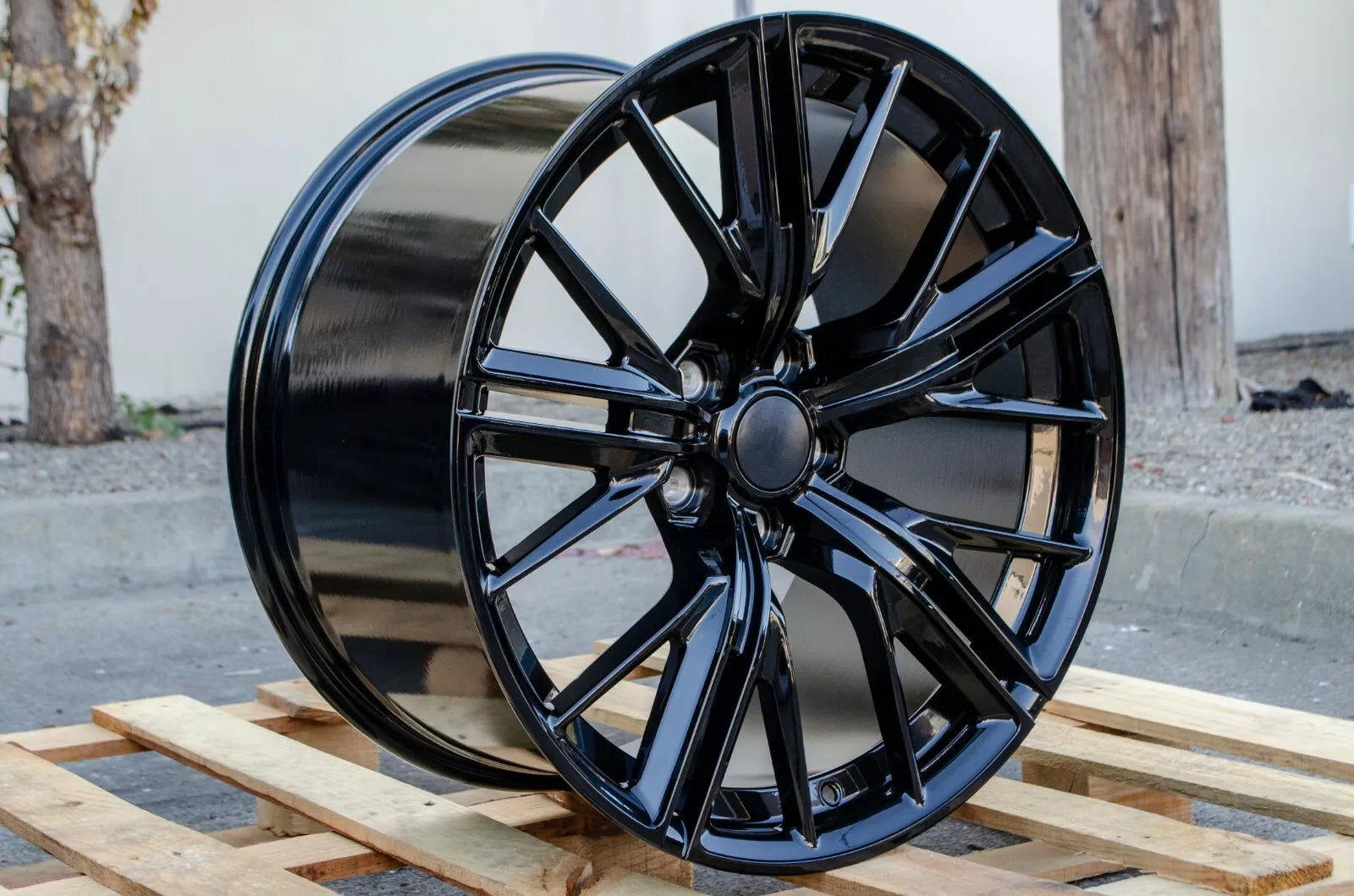 CH01 Gloss Black Wheels for Chevrolet | 20"