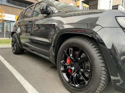 JP01 Full Gloss Black Wheels for Jeep | 20"