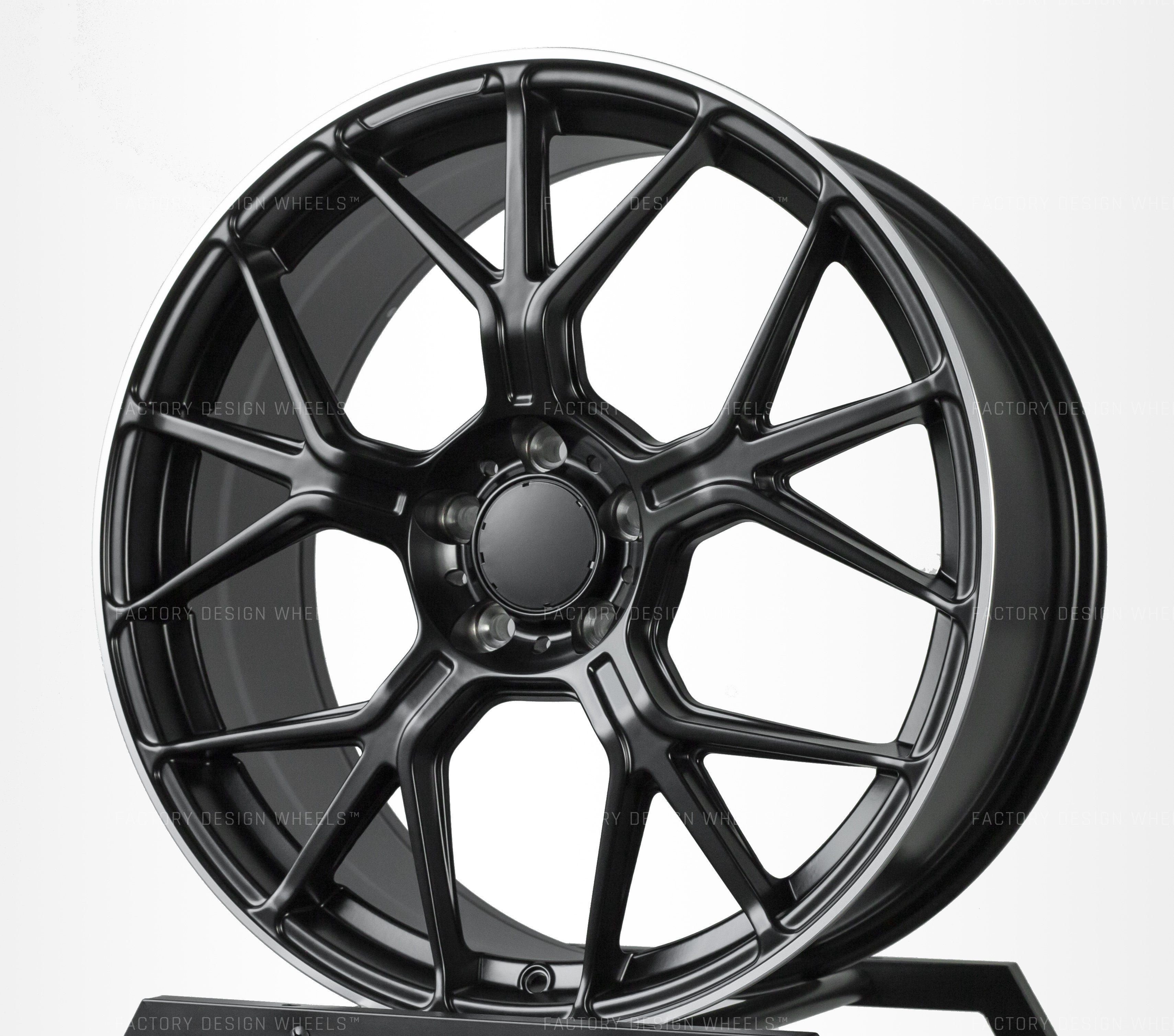 MB021 Matt Black Machined Tip Wheels for Mercedes-Benz | 18"-20"