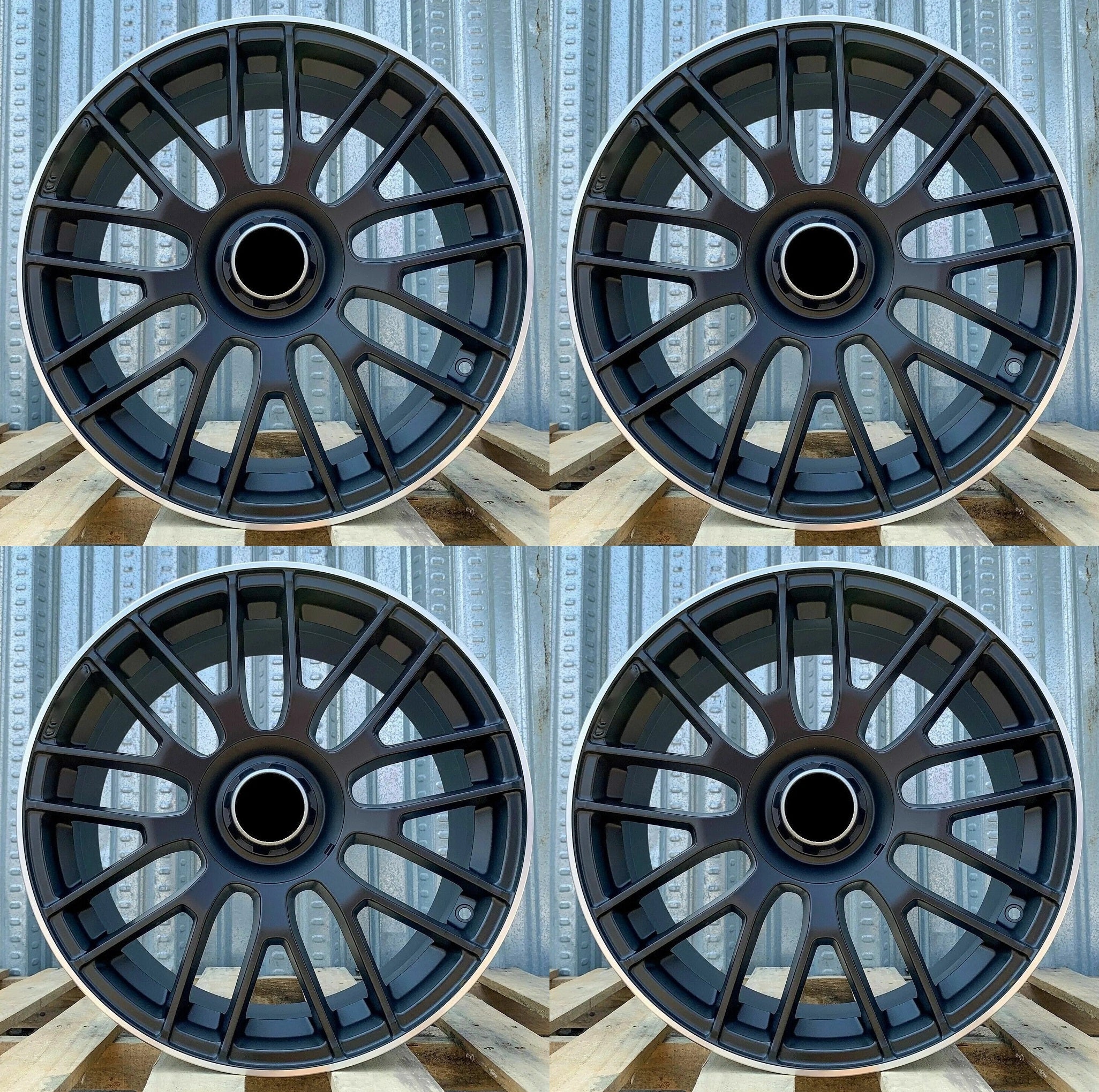 MB08 Matt Black Machined Tip Wheels for Mercedes-Benz | 19"
