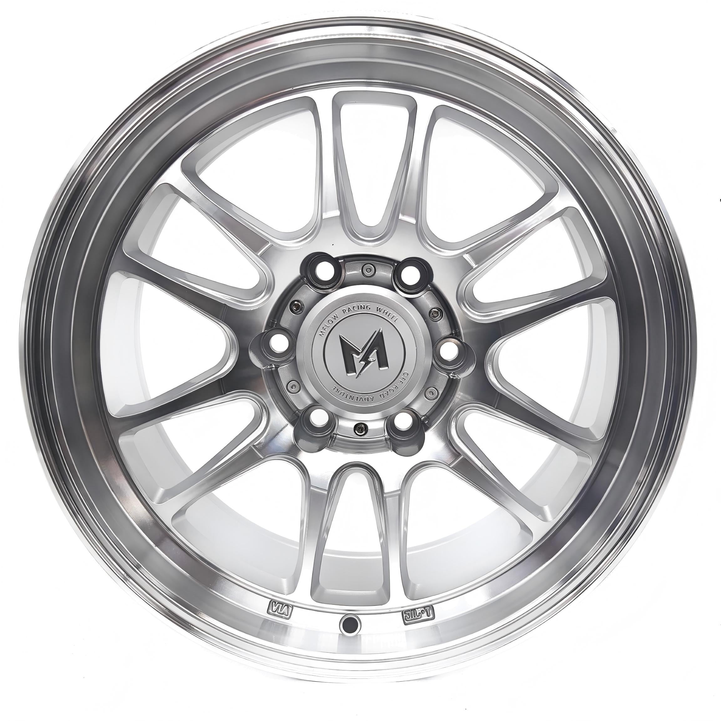MFlow Racing MF006 Off-Road Flow Form Wheels | 17" | 6x135, 6x139 - Machined Silver