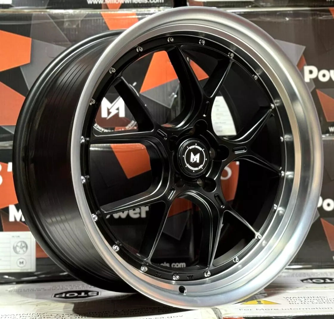 MFlow Racing MFL01 Flow Formed Machined Lip Wheels | 18"-20" | Multi Bolt