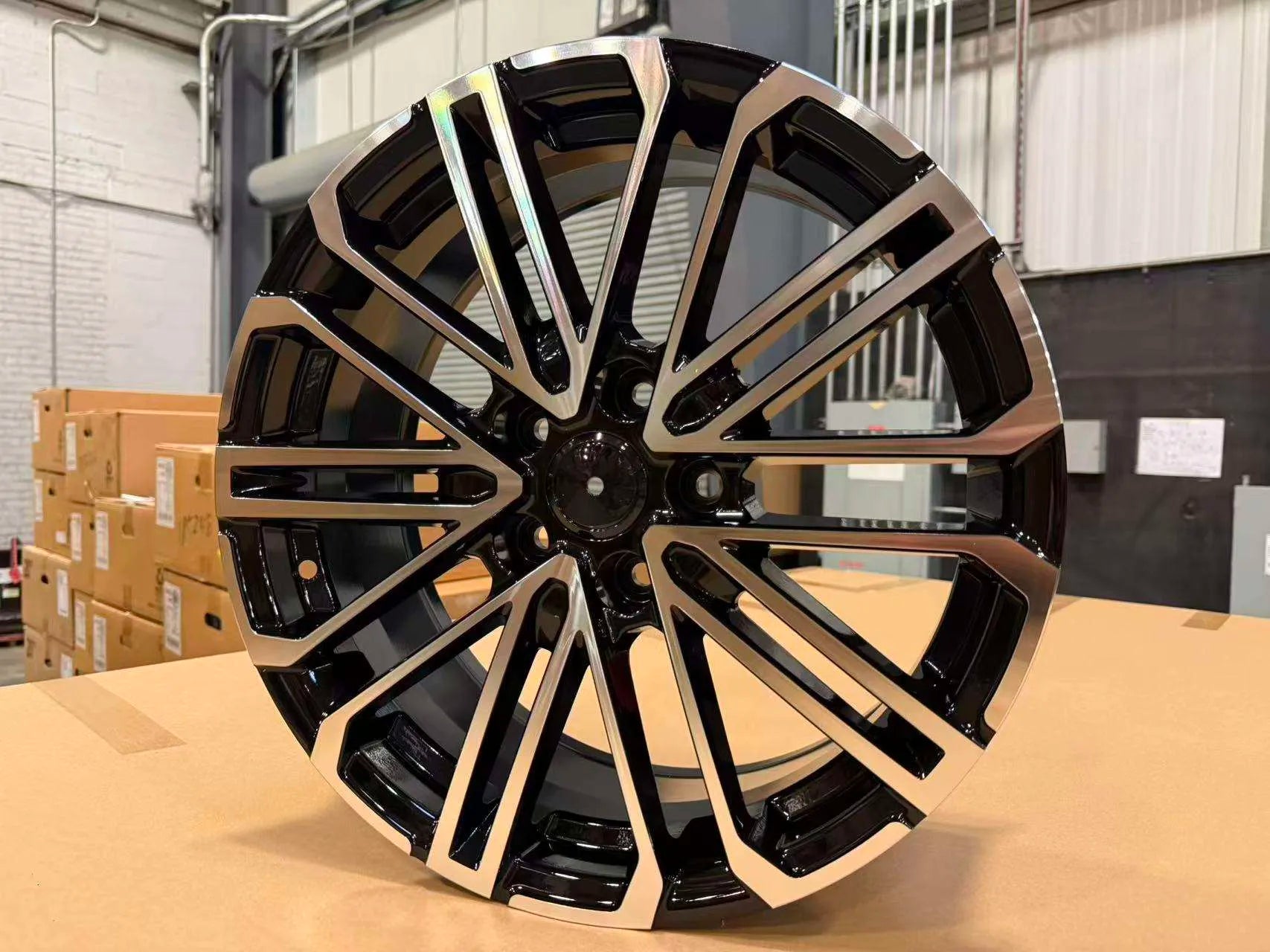 X021 Black Machined Face Wheels for Aftermarket | 17"