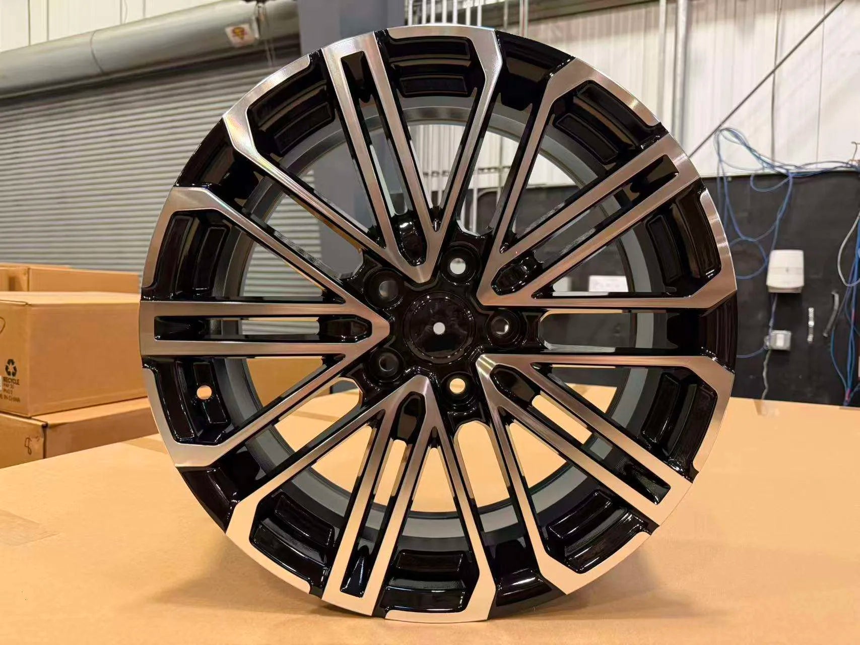 X021 Black Machined Face Wheels for Aftermarket | 17"