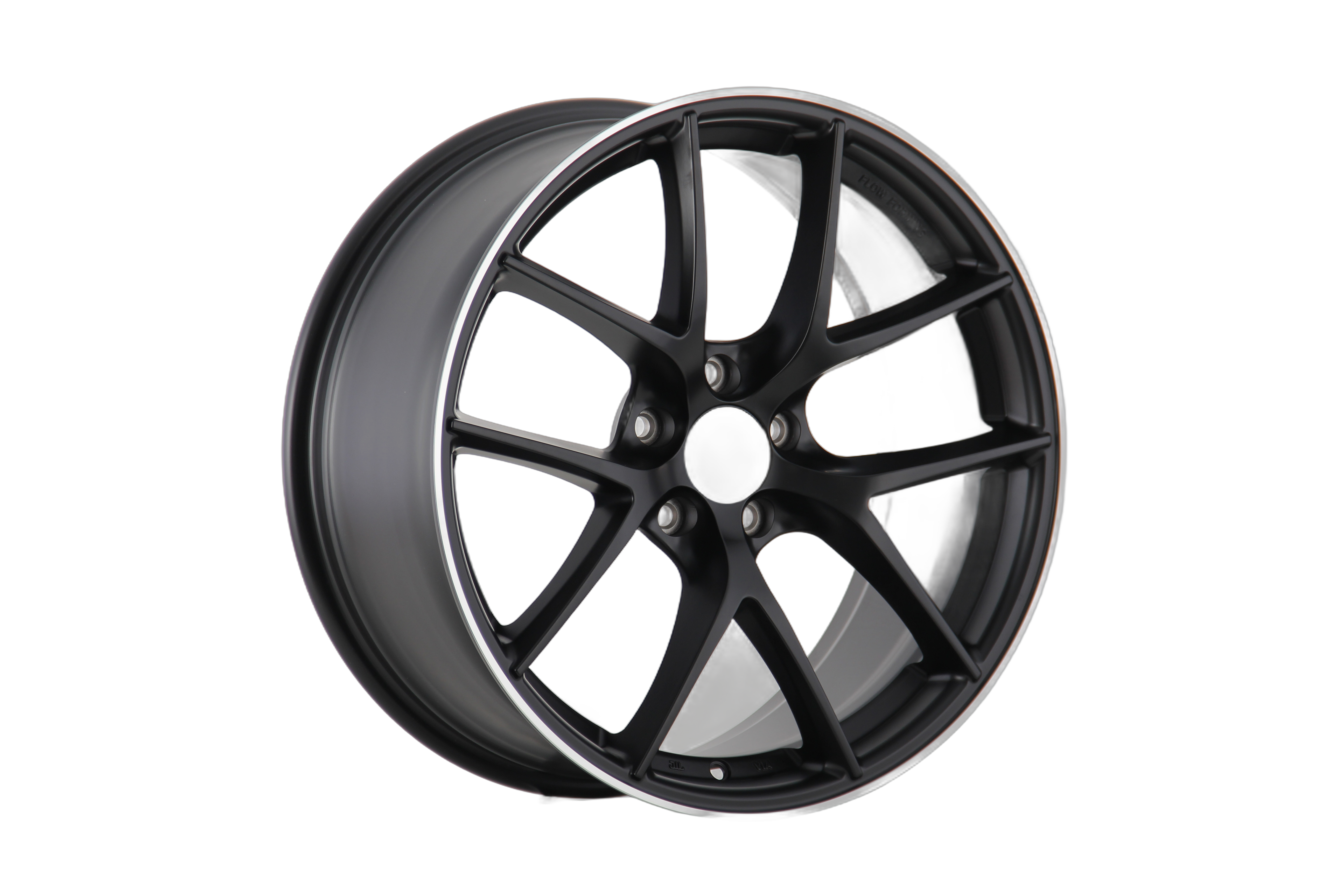 X054 Satin Black Machined Lip 18"-19" Aftermarket Wheels