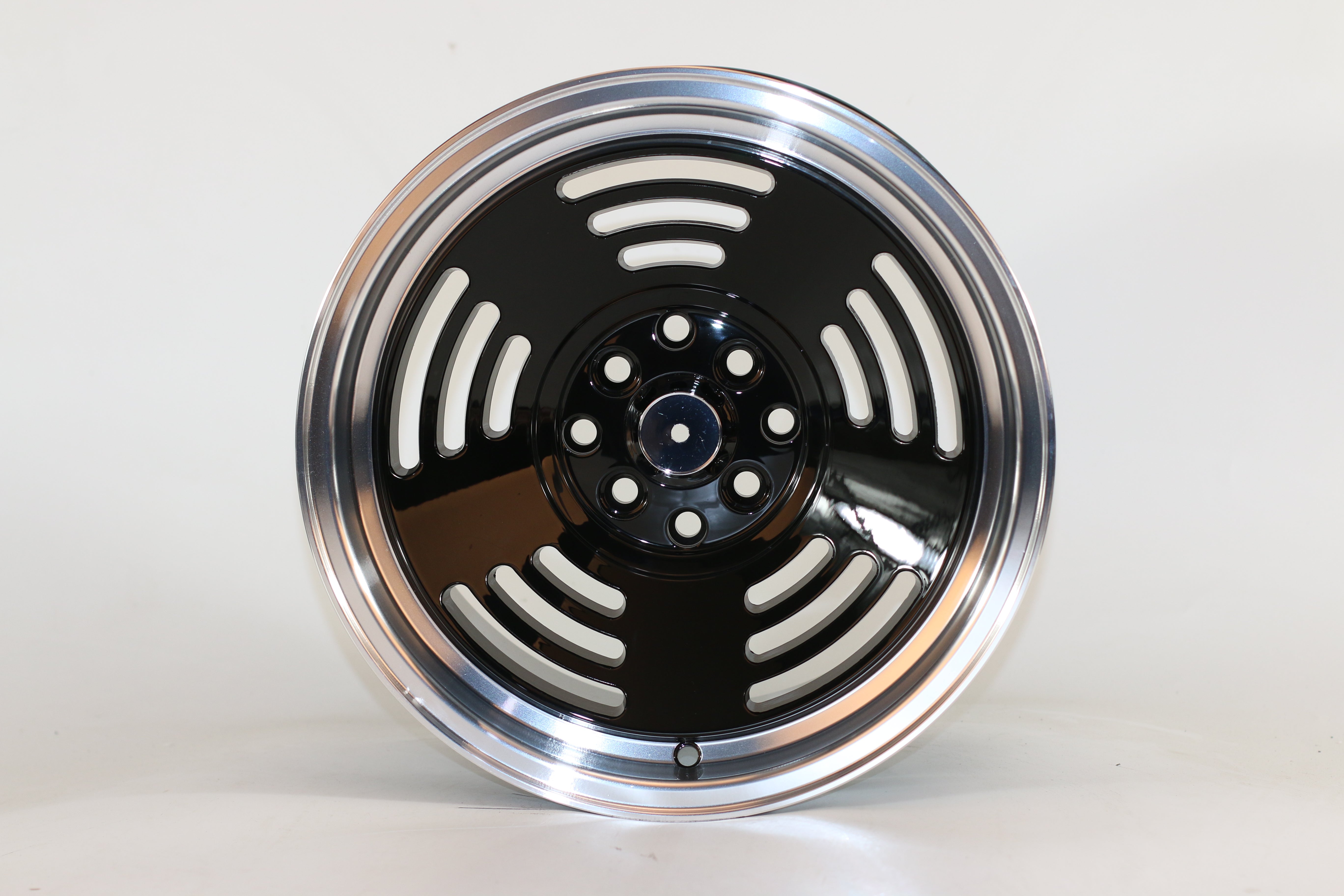 X160 Black Machined Lip 15" Aftermarket Wheels