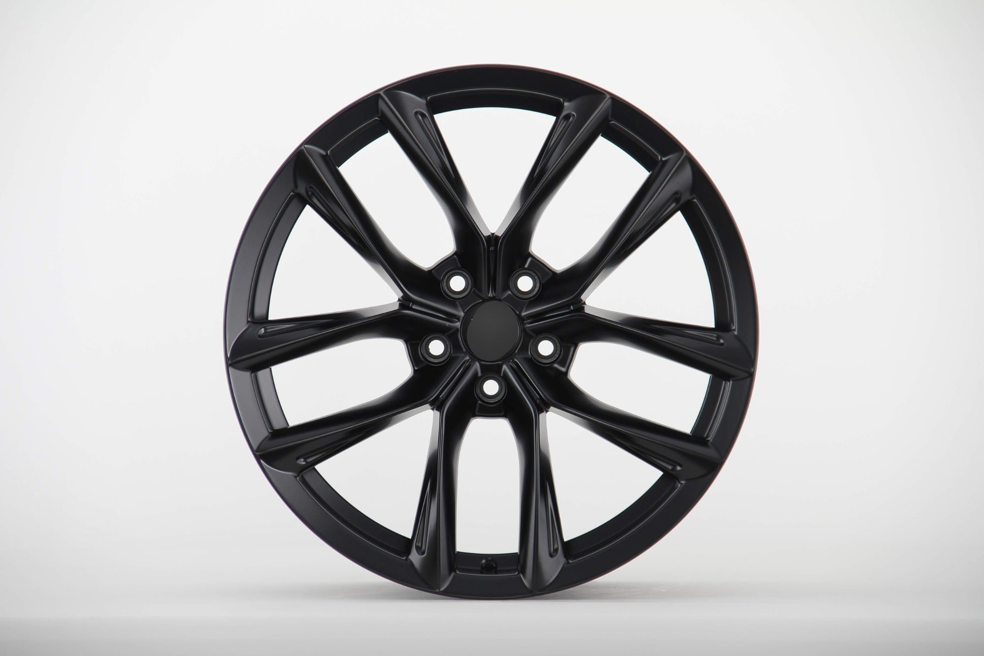 TS455 Satin Black 22" Tesla Style Wheels