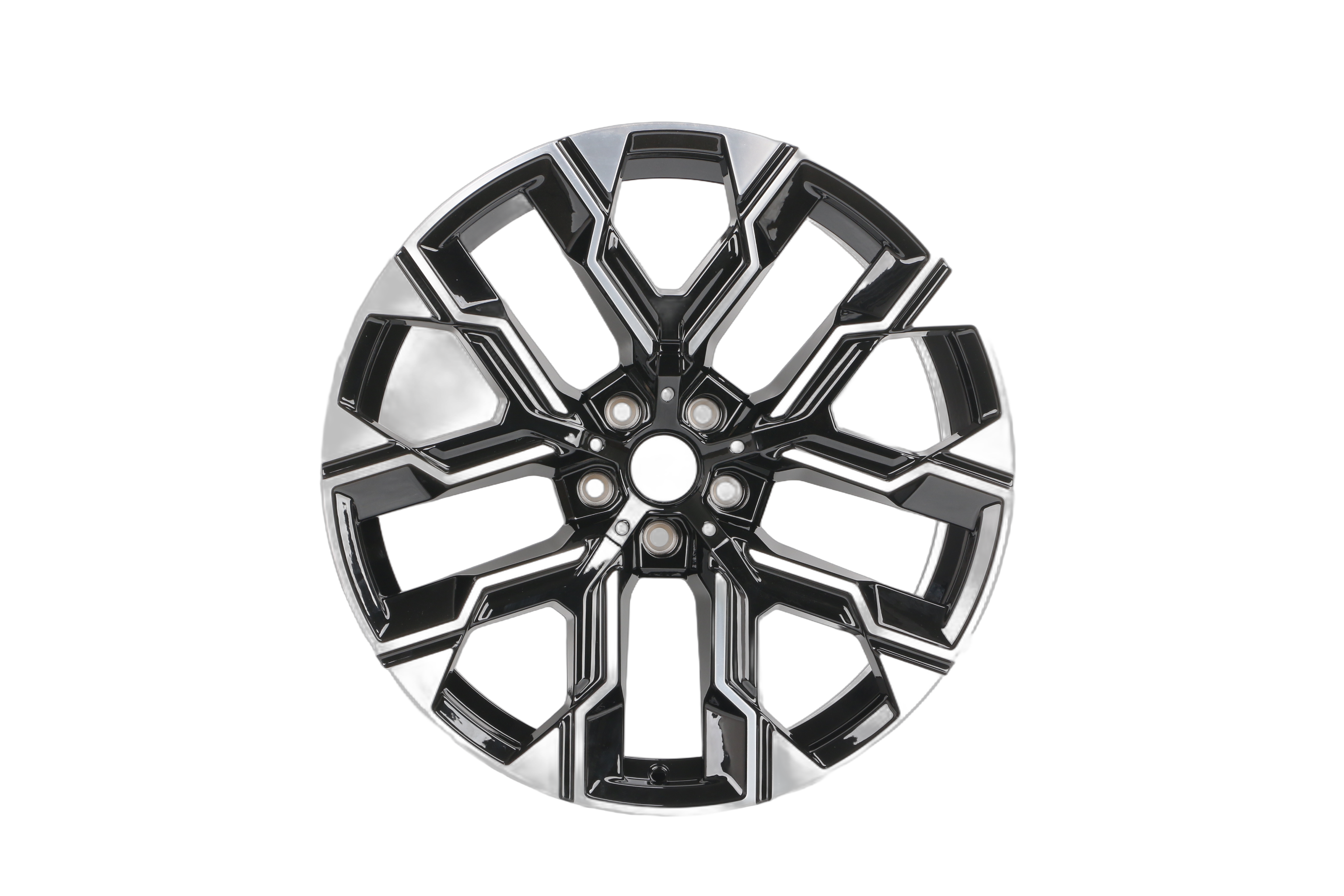 B738 Black Machined Face 20" BMW Style Wheels