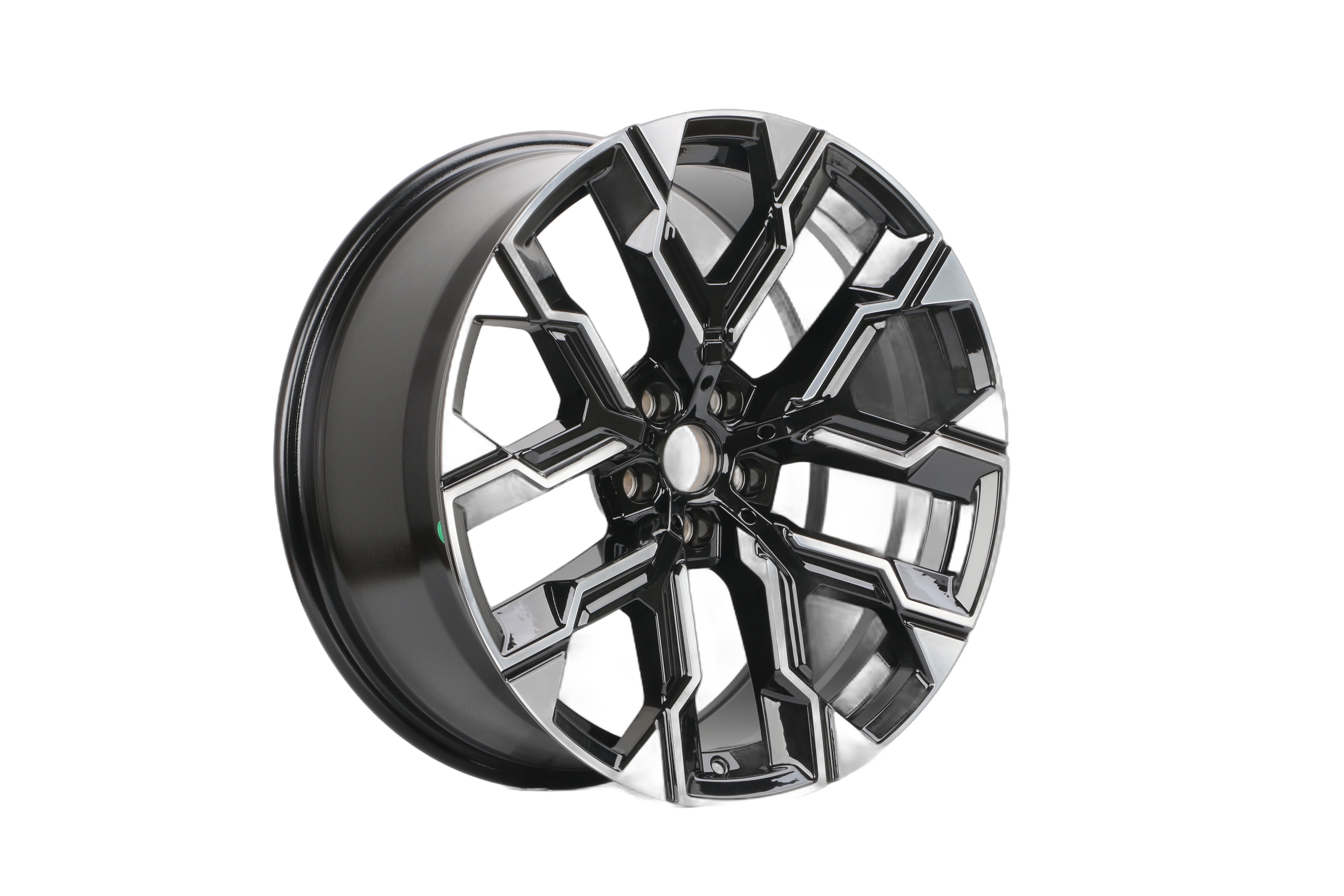 B738 Black Machined Face 20" BMW Style Wheels