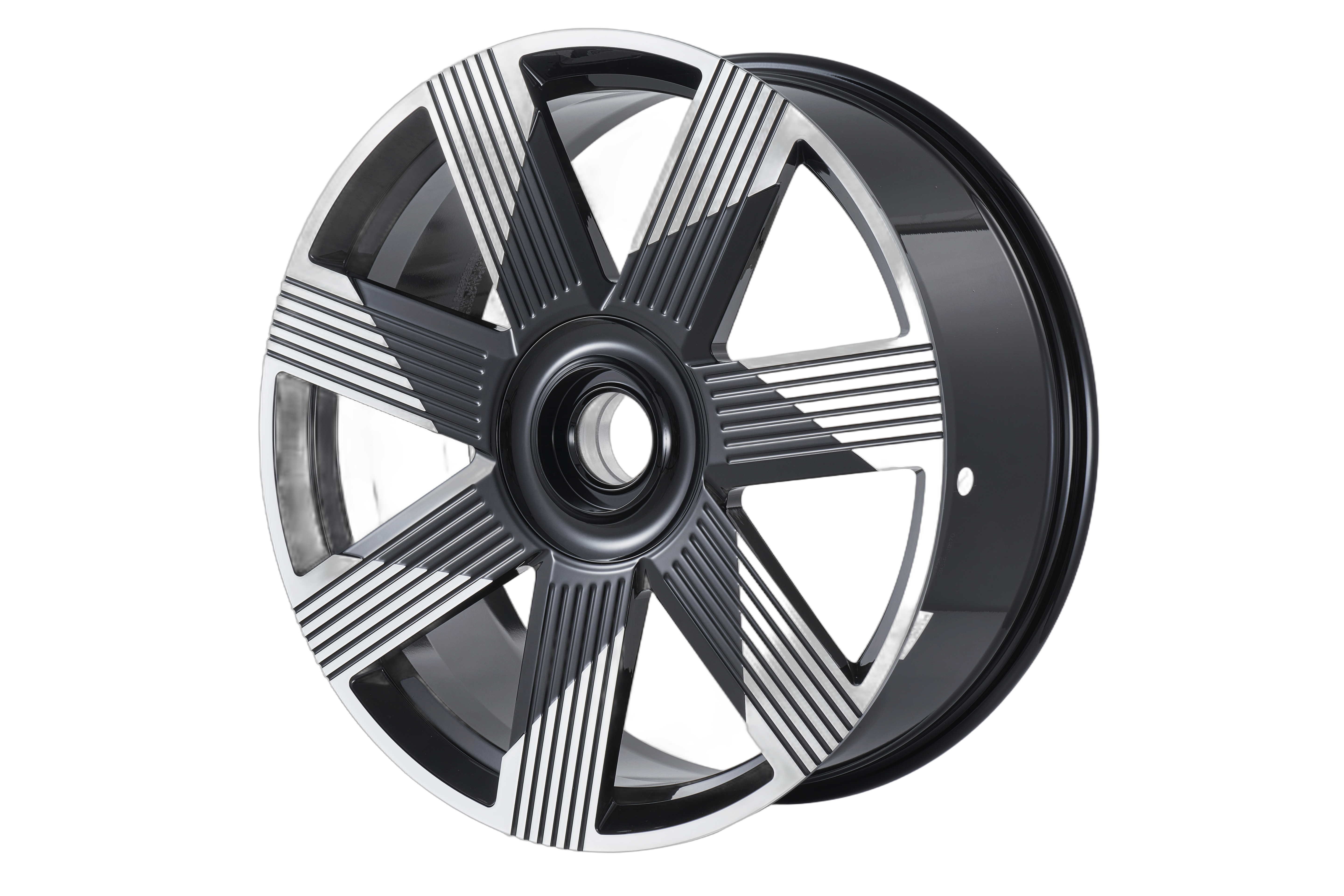 X755L Black Machined Face 22" Aftermarket Wheels