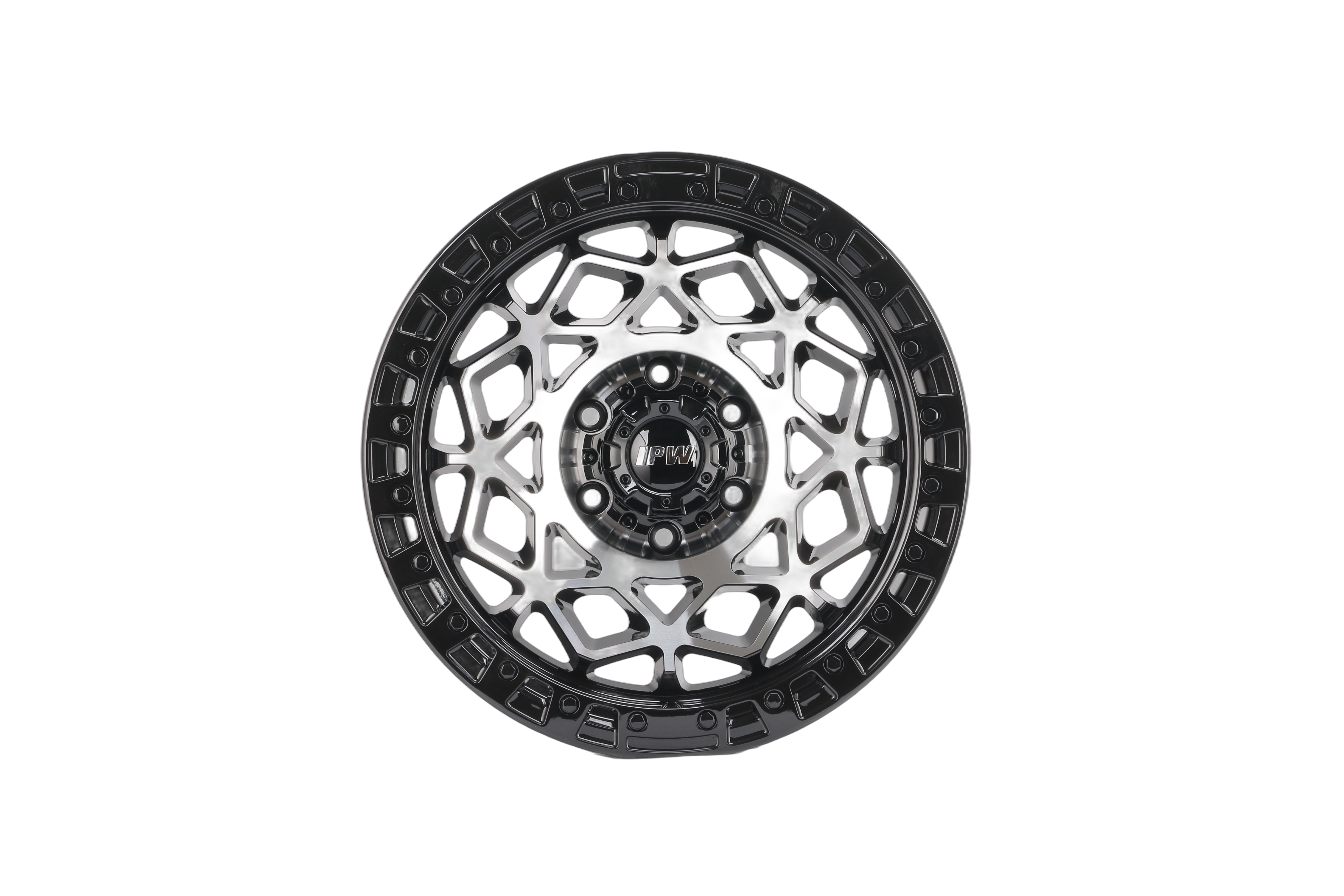 T936 Black Machined Spoke 17"-18" Truck & Off-Road Wheels
