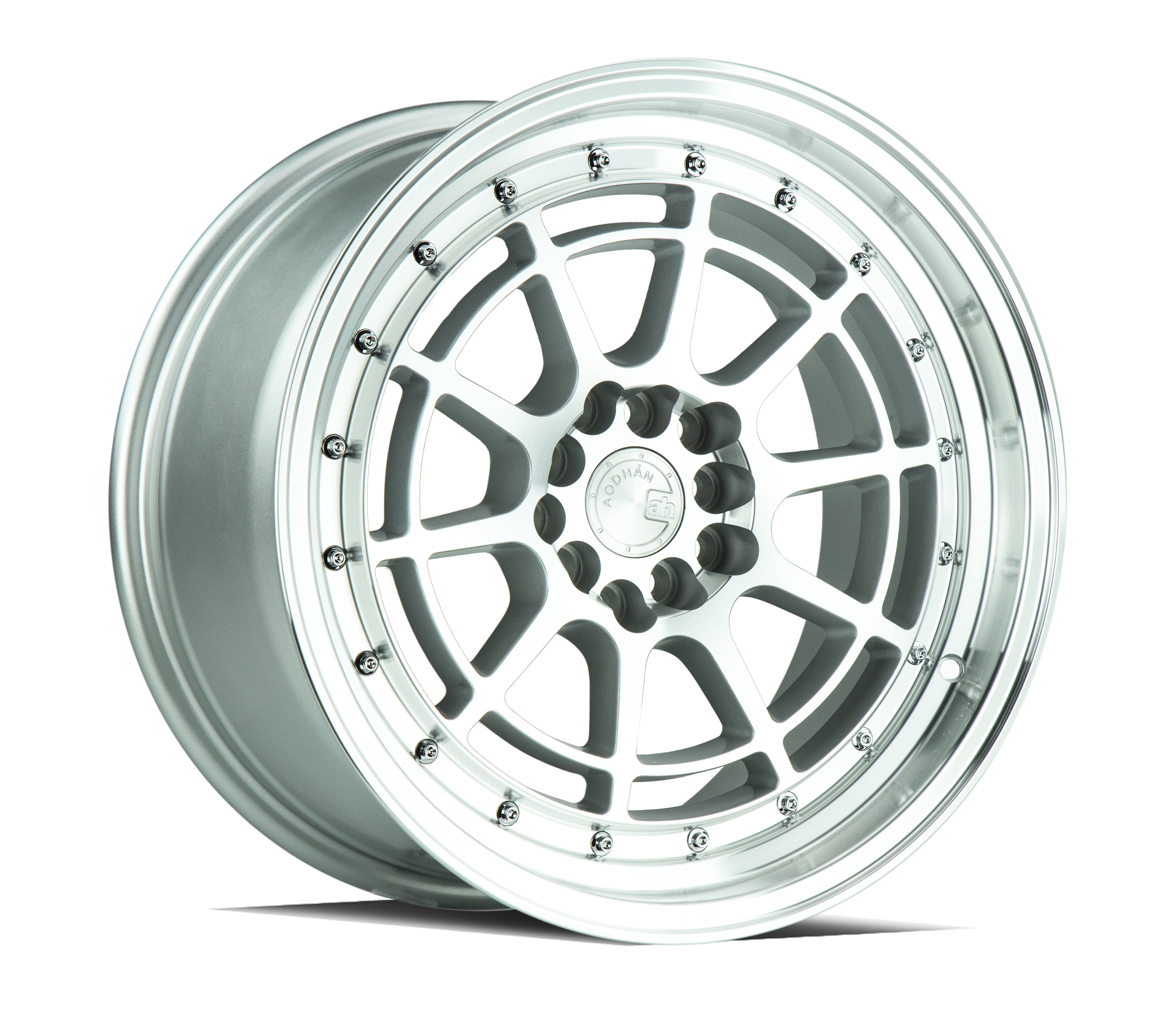 AH04 Silver w/ Machined Face Aodhan Wheels | 15"-18"