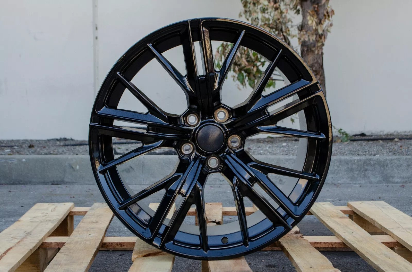 CH01 Gloss Black Wheels for Chevrolet | 20"