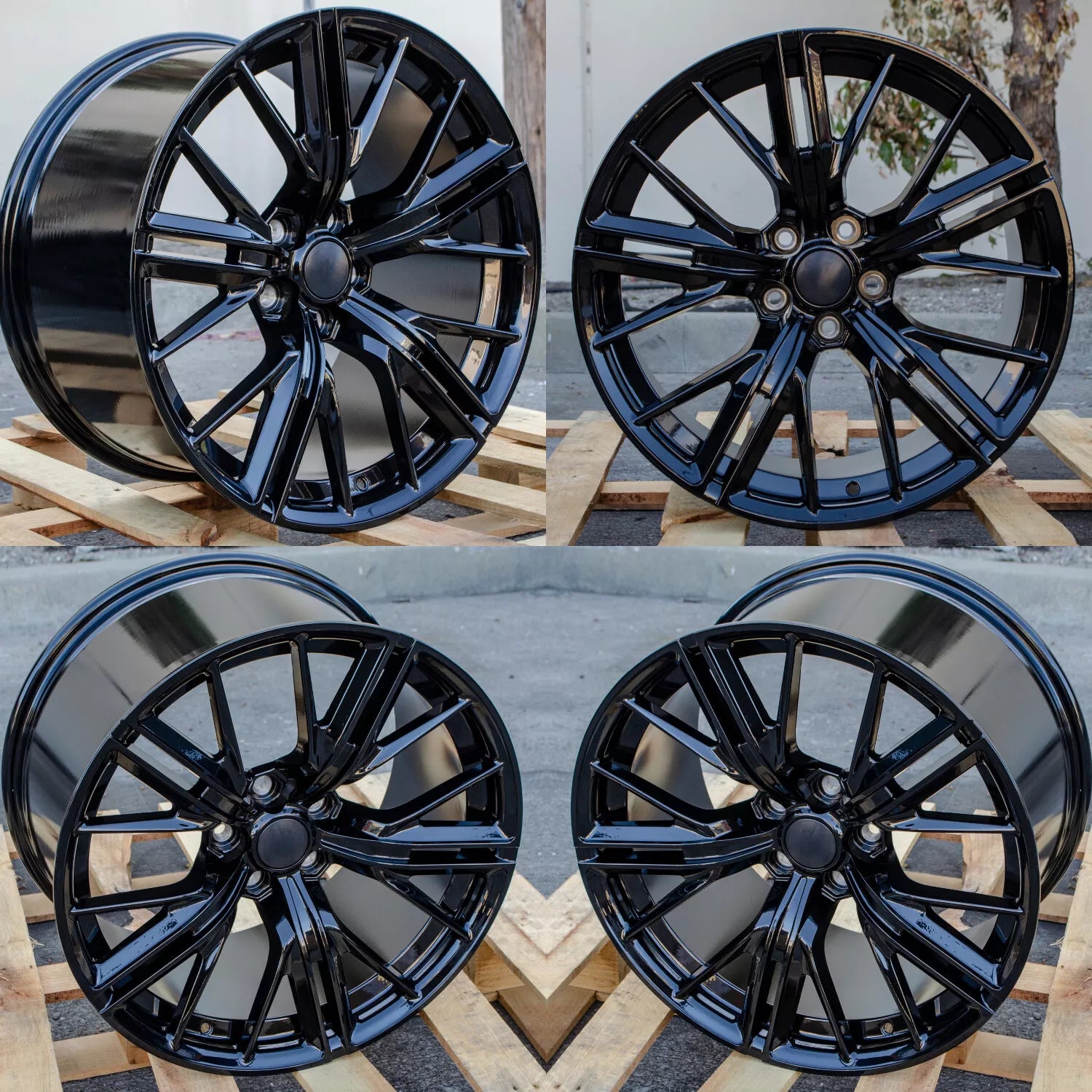 CH01 Gloss Black Wheels for Chevrolet | 20"