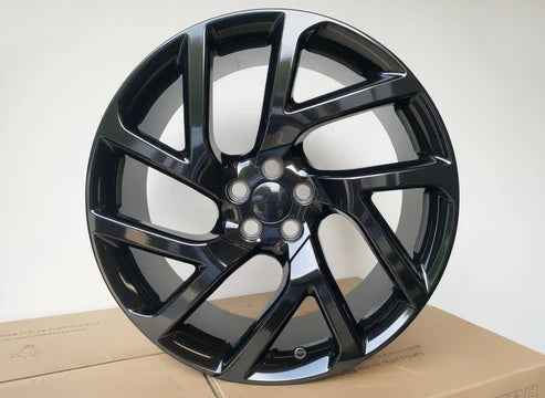 LR05 Gloss Black Wheels for Range Rover | 22"
