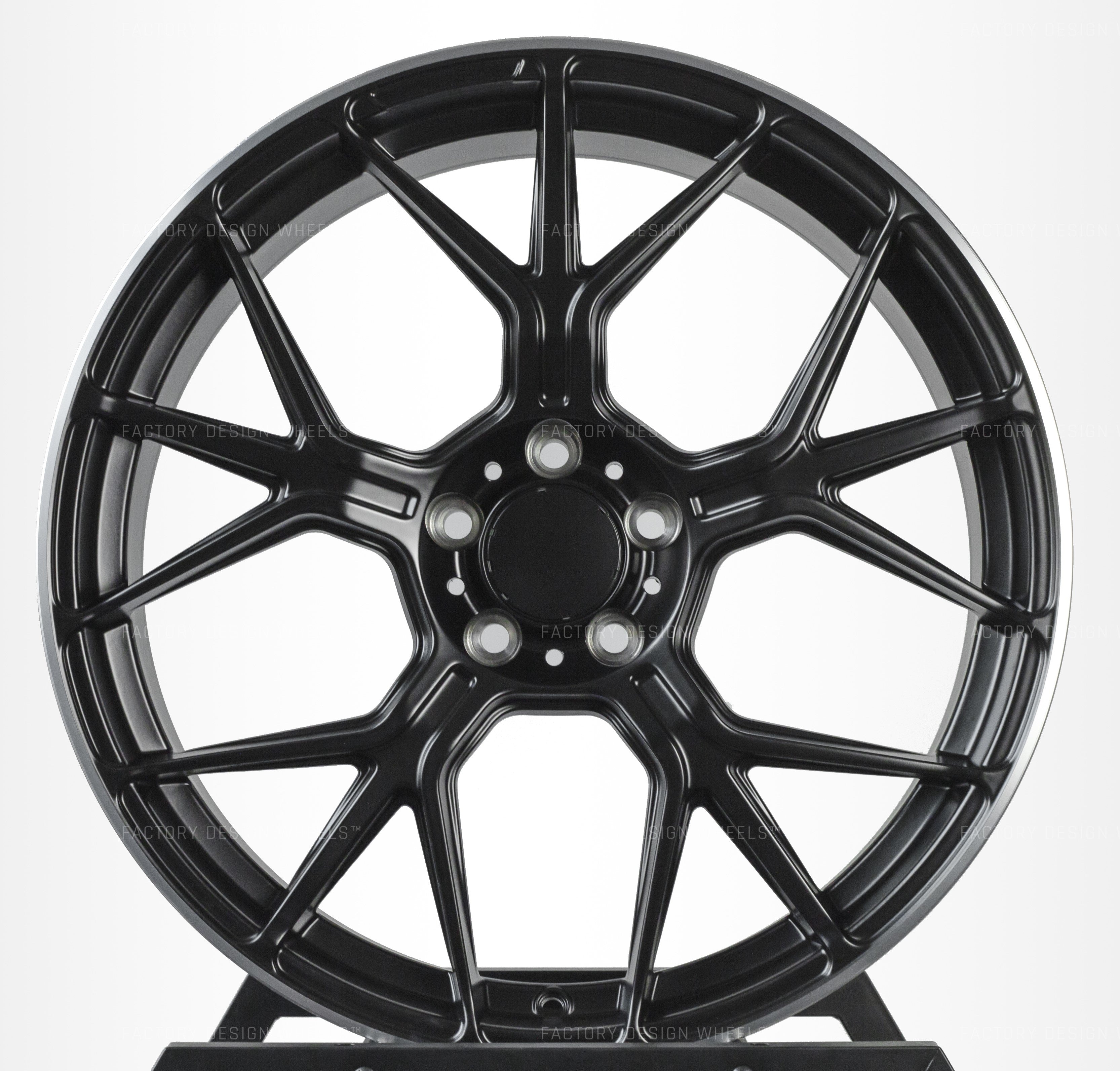 MB021 Matt Black Machined Tip Wheels for Mercedes-Benz | 18"-20"