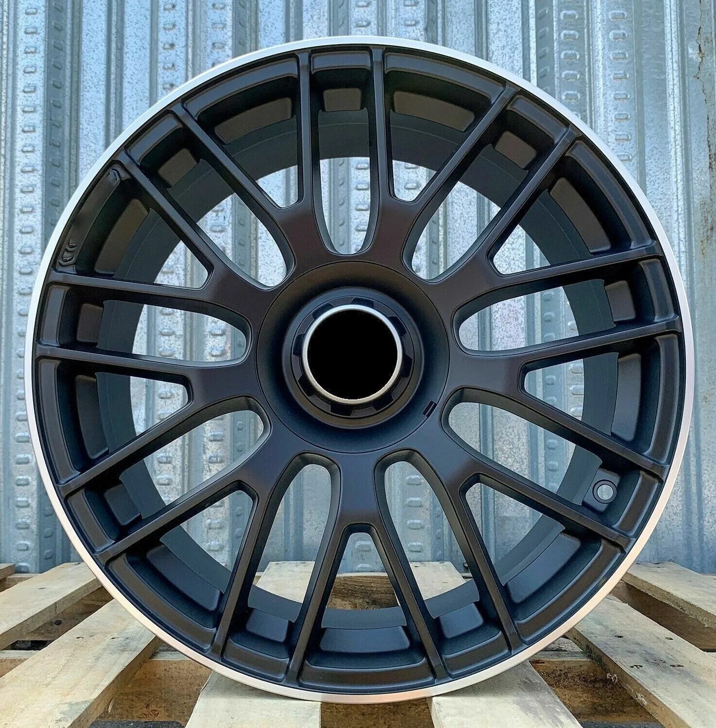 MB08 Matt Black Machined Tip Wheels for Mercedes-Benz | 19"