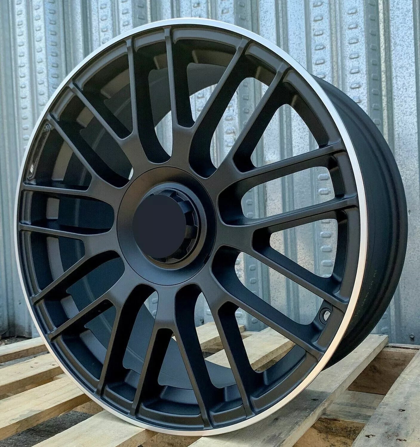 MB08 Matt Black Machined Tip Wheels for Mercedes-Benz | 19"