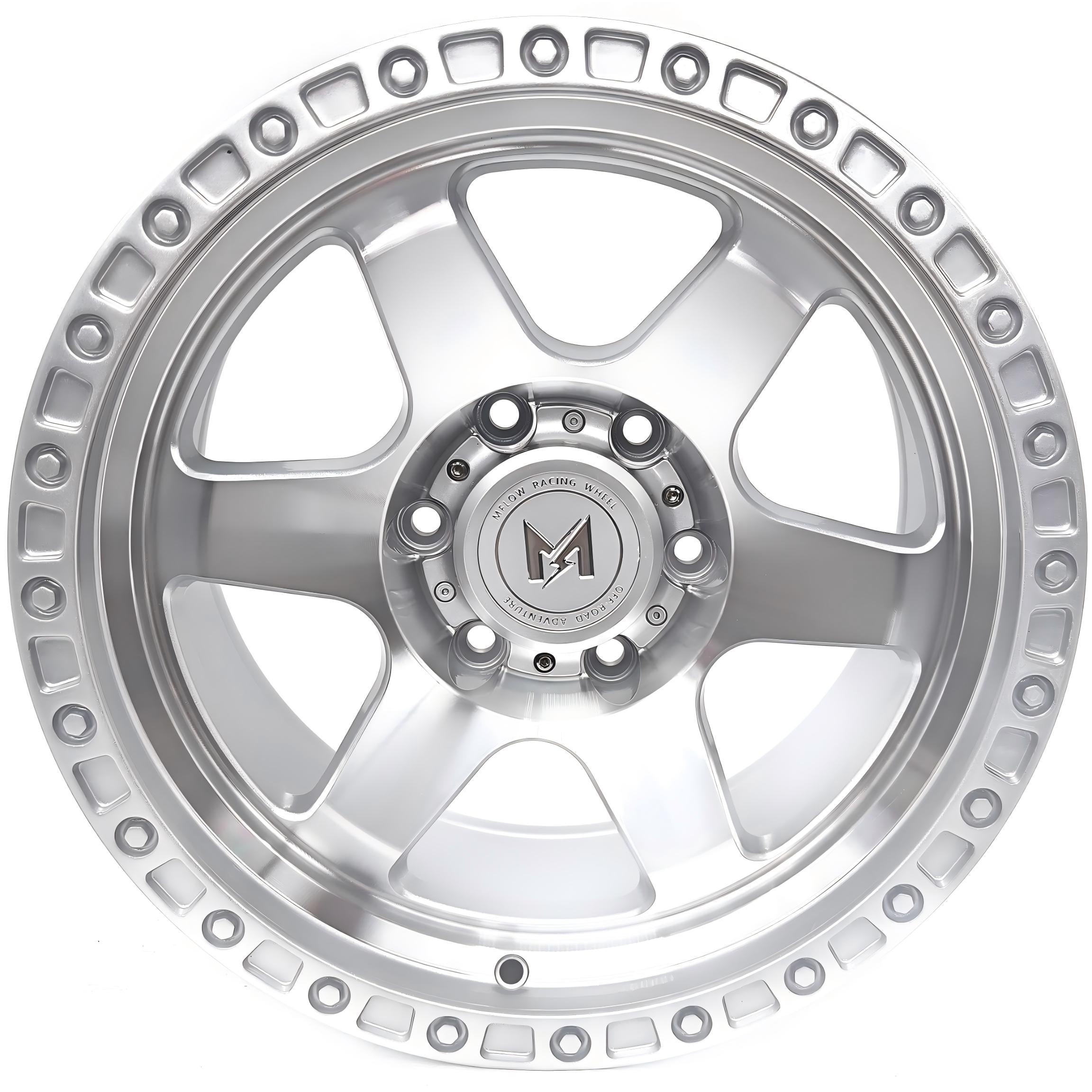 MFlow Racing MF003 Off-Road Flow Form Wheels | 17" | 6x135, 6x139 - Machined Silver