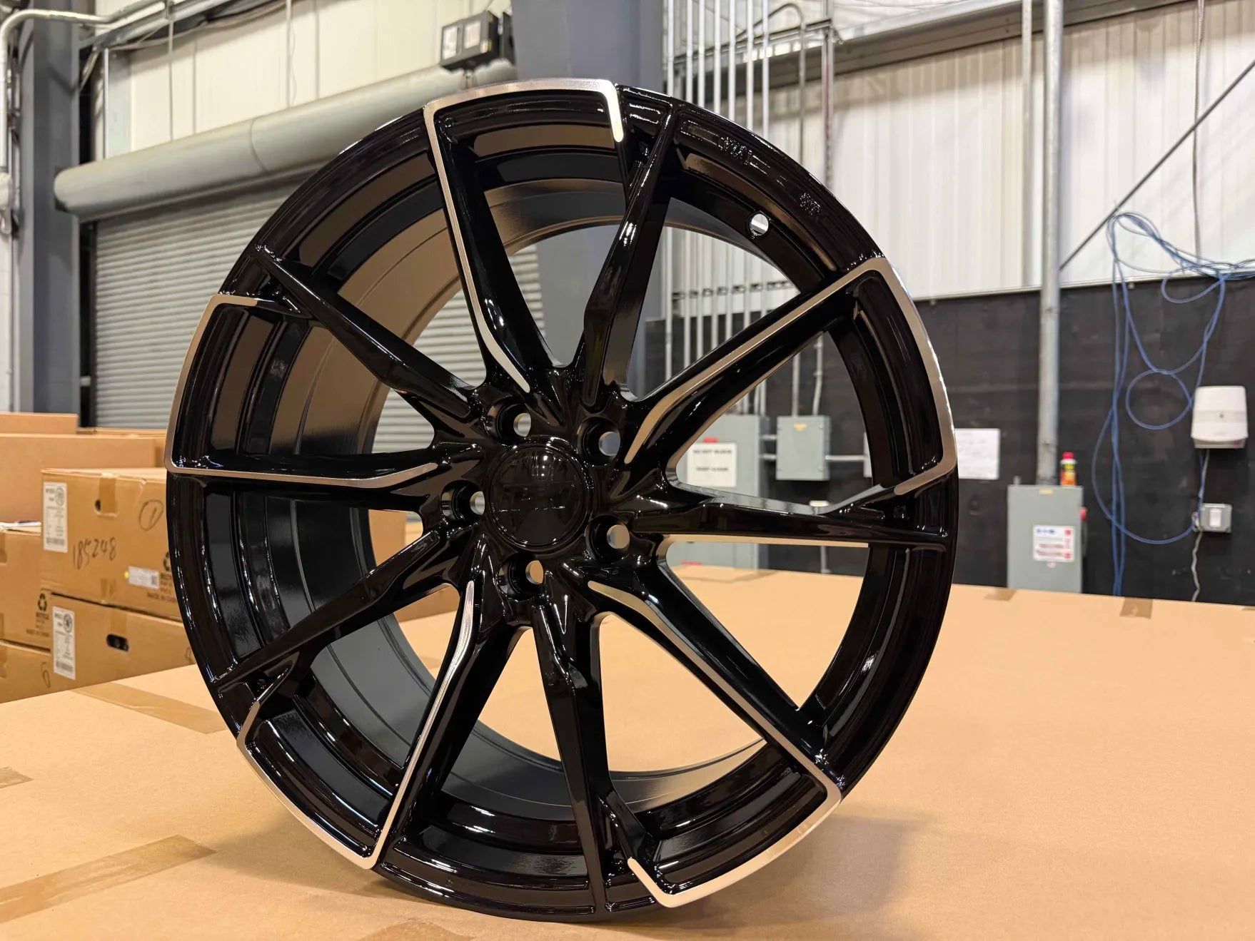 X066 Black Machined Face Wheels for Aftermarket | 16"-17"