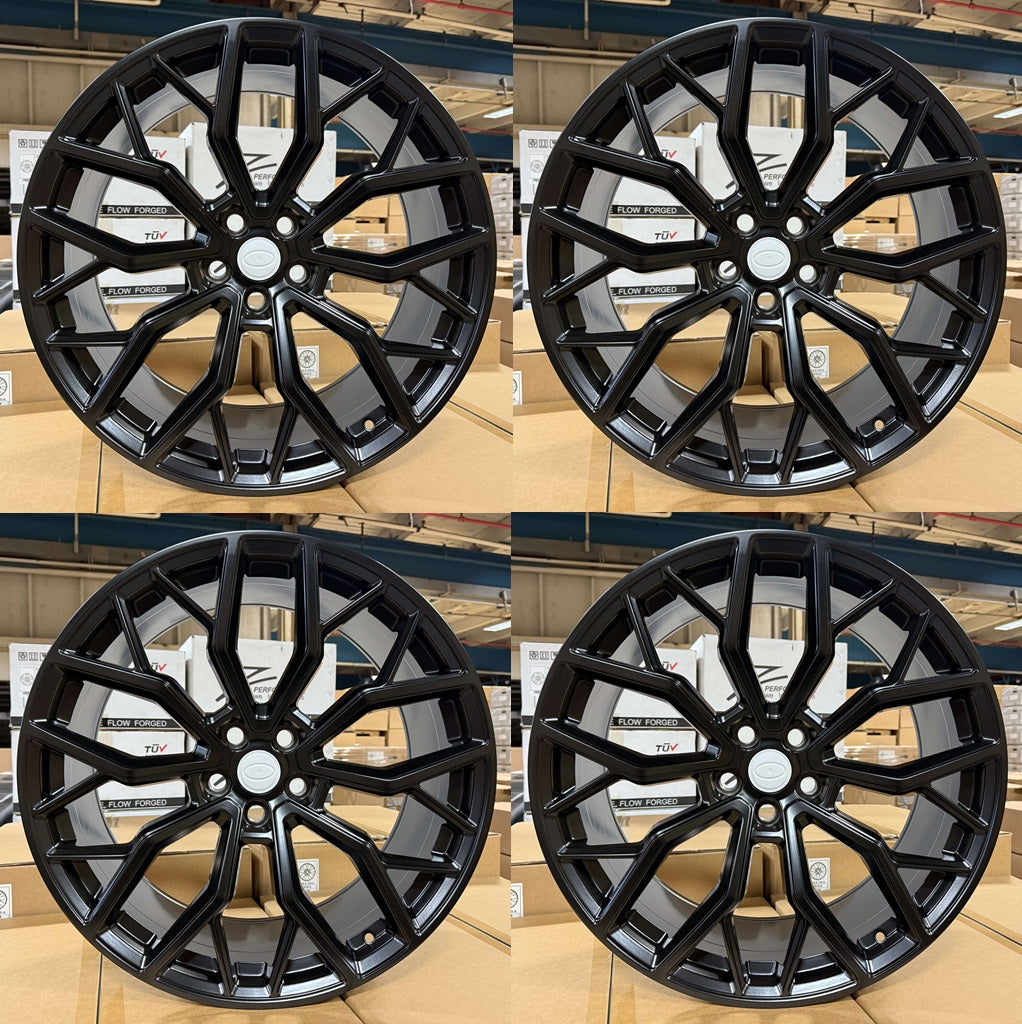 RR781 Satin Black Wheels for Range Rover | 22"